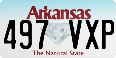 AR license plate 497VXP