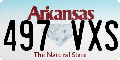 AR license plate 497VXS
