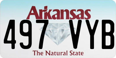 AR license plate 497VYB
