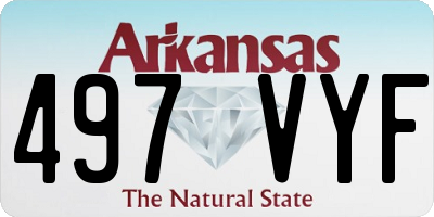 AR license plate 497VYF