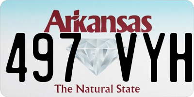 AR license plate 497VYH