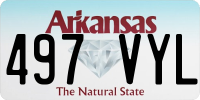 AR license plate 497VYL