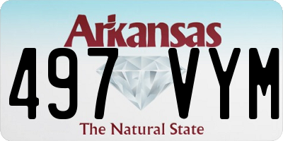 AR license plate 497VYM