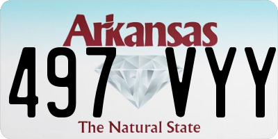 AR license plate 497VYY