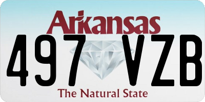 AR license plate 497VZB