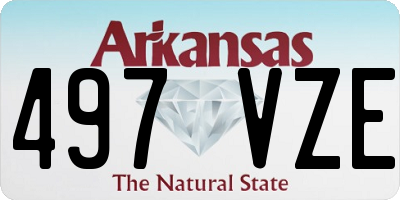 AR license plate 497VZE