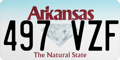 AR license plate 497VZF