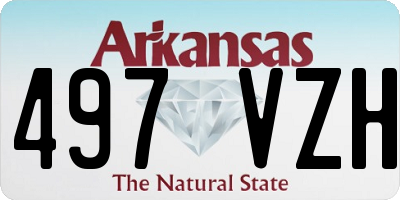 AR license plate 497VZH