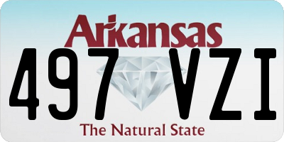 AR license plate 497VZI