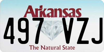 AR license plate 497VZJ