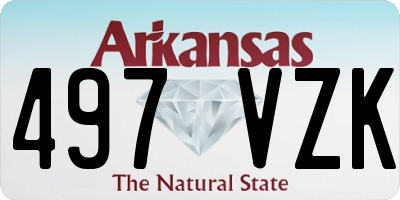 AR license plate 497VZK