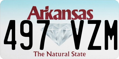AR license plate 497VZM