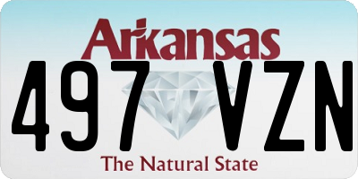 AR license plate 497VZN