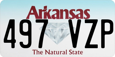 AR license plate 497VZP
