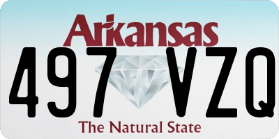 AR license plate 497VZQ
