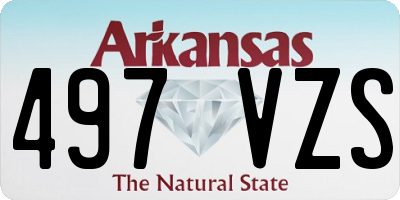 AR license plate 497VZS