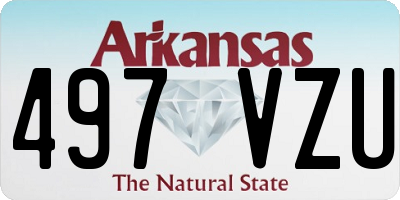 AR license plate 497VZU