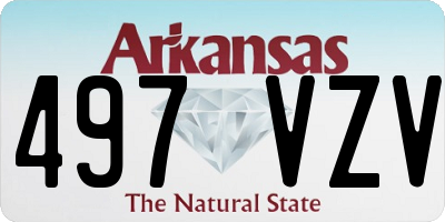 AR license plate 497VZV