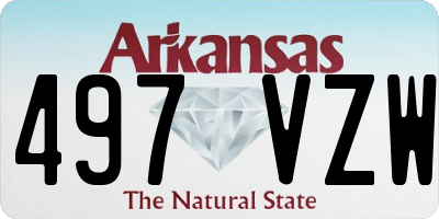 AR license plate 497VZW