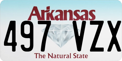 AR license plate 497VZX