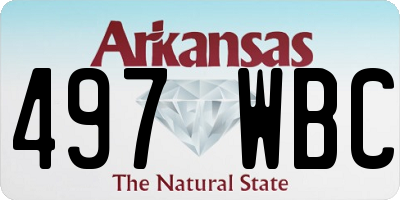 AR license plate 497WBC