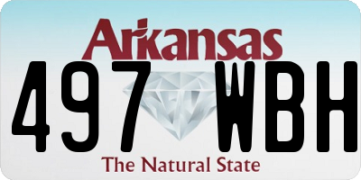 AR license plate 497WBH