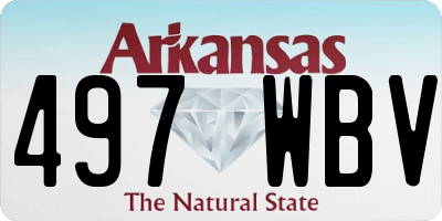 AR license plate 497WBV
