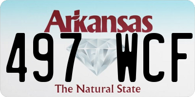 AR license plate 497WCF