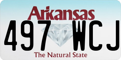 AR license plate 497WCJ