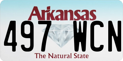 AR license plate 497WCN