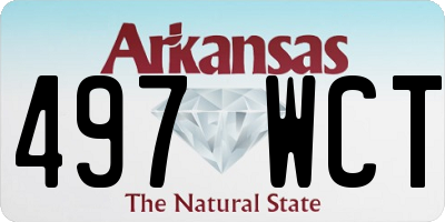 AR license plate 497WCT