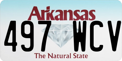 AR license plate 497WCV