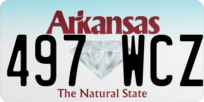 AR license plate 497WCZ