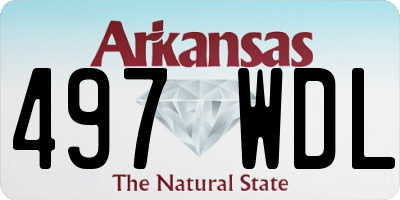 AR license plate 497WDL