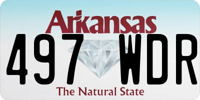 AR license plate 497WDR