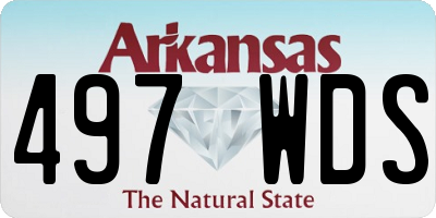AR license plate 497WDS