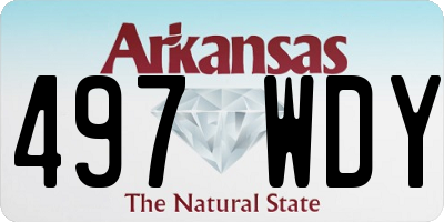 AR license plate 497WDY