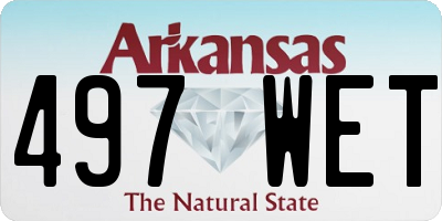 AR license plate 497WET