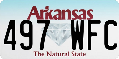 AR license plate 497WFC