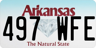 AR license plate 497WFE
