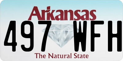 AR license plate 497WFH