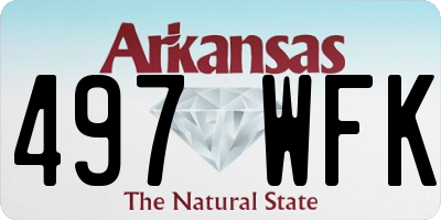 AR license plate 497WFK