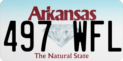 AR license plate 497WFL