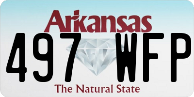 AR license plate 497WFP