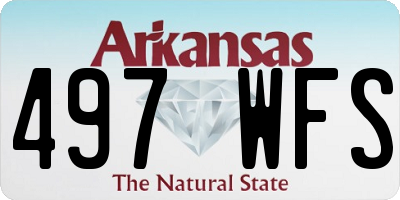 AR license plate 497WFS