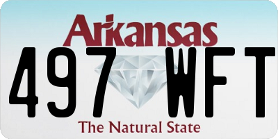 AR license plate 497WFT