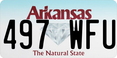 AR license plate 497WFU
