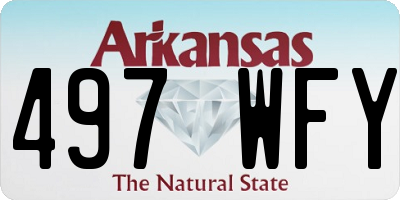 AR license plate 497WFY