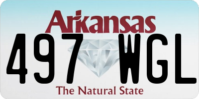 AR license plate 497WGL