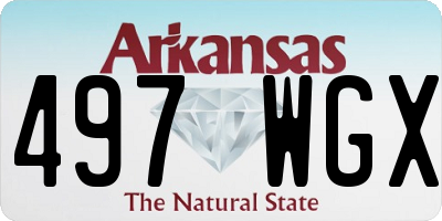AR license plate 497WGX